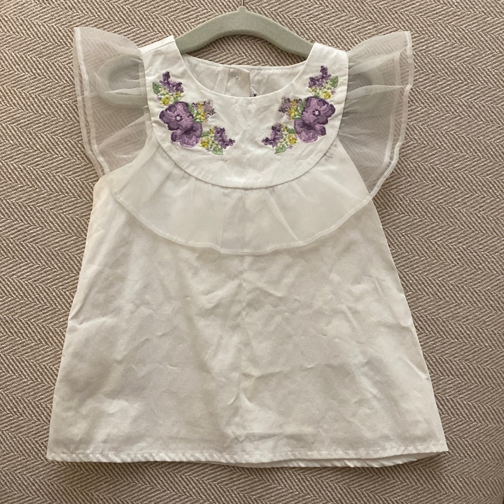 Janie and Jack flower top
